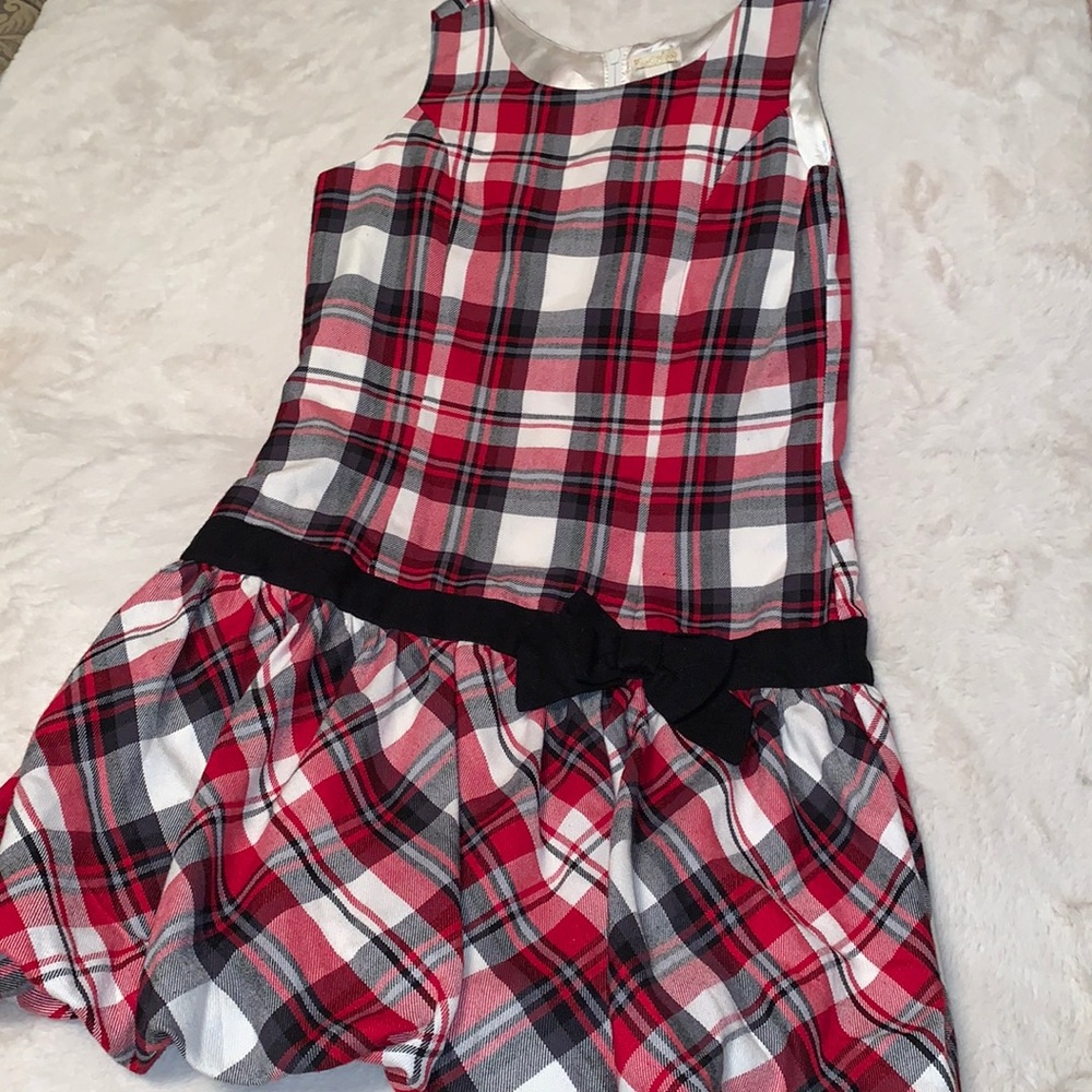 Size 14 Children’s Place plaid girls kids holiday Dress
